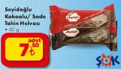 SEYİDOĞLU KAKAOLU/SADE TAHİN HELVASI 40 G SEYİDOĞLU KAKAOLU/SADE TAHİN HELVASI 40 G